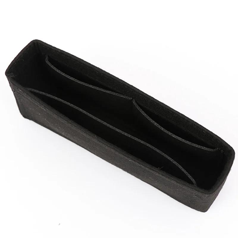 thumbnail image 1 of Organizador de maquillaje, bolsa de fieltro con inserto para mujer, bolsa interior de viaje, organizador con cremallera, bolso de mano, forro, bolsas de almacenamiento de cosméticos, bolsillo interior, 1 of 5