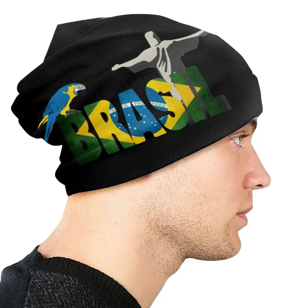 Benutzerdefinierte Brasilien Flagge Motorhaube Hut Stricken Hut Männer Frauen Coole Unisex Warme Winter Beanies Kappe – Detail 39