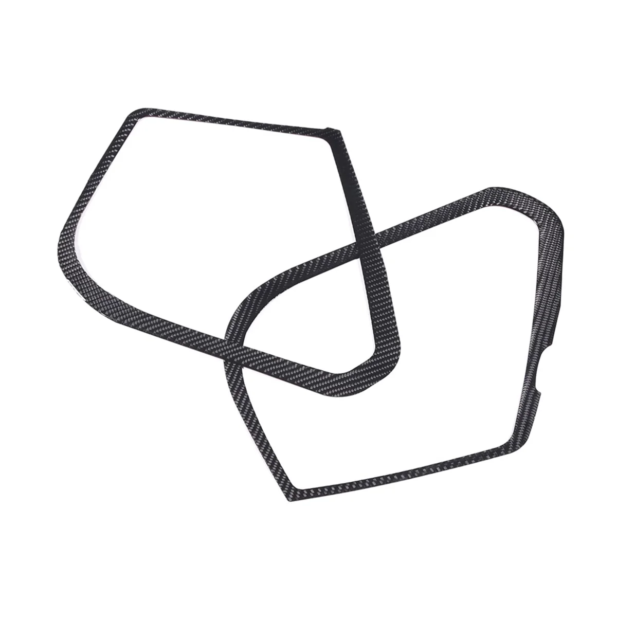 Per Corvette C7 2014-2019 Soft Carbon Fiber Car Side Door Speaker Cover Frame Trim Sticker Accessori