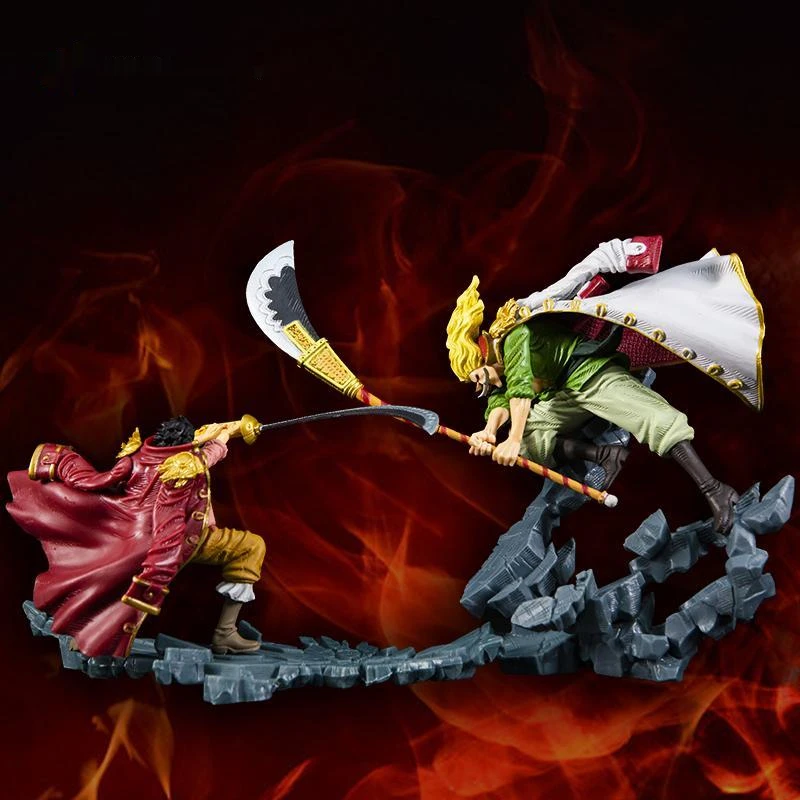 

NEW Anime One Piece Action Figure Edward Newgate Vs Gol D Roger Duel Collection Souvenirs Model Toy Birthday Gift For Boys Girls