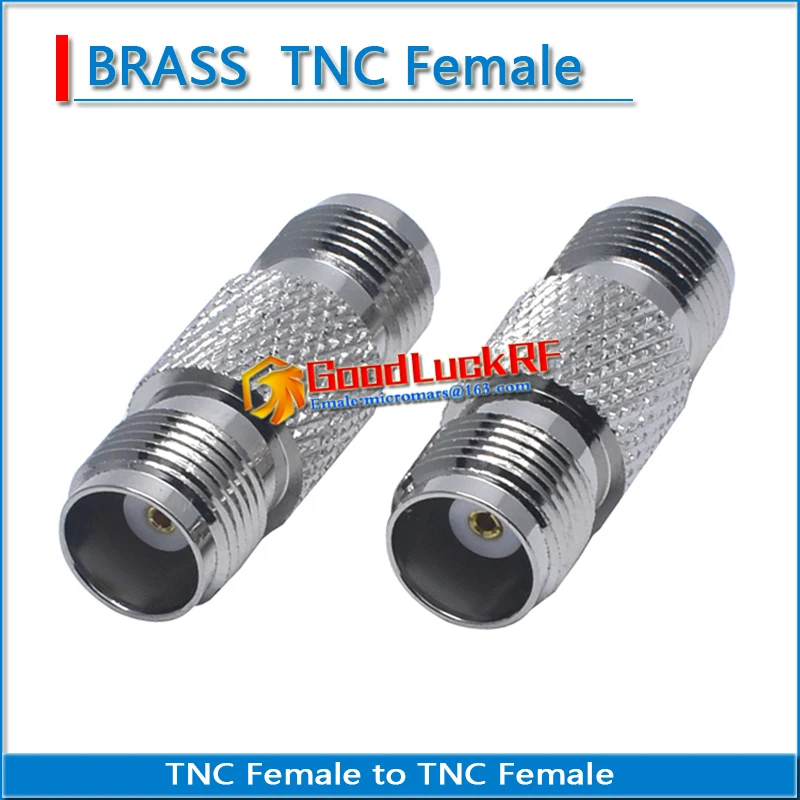 

1X Pcs High-quality Dual TNC Female To TNC Female Plug Brass Straight RF Adapters Coaxial Connector