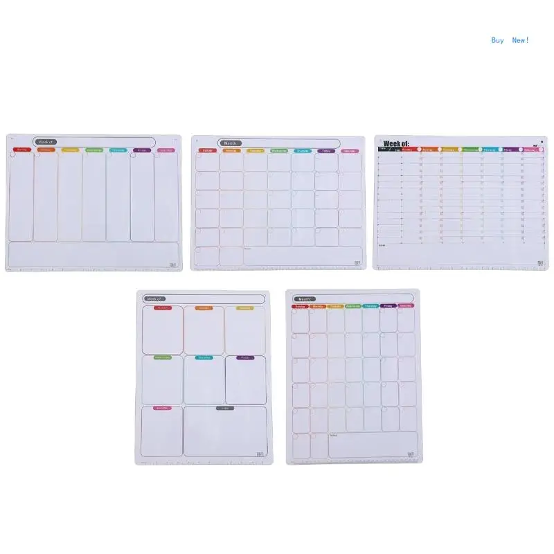 Fridge Calendar Weekly Planner Memoboard Magnetic Whiteboard Calendar Monthly Planner Board Grocery Shopping List