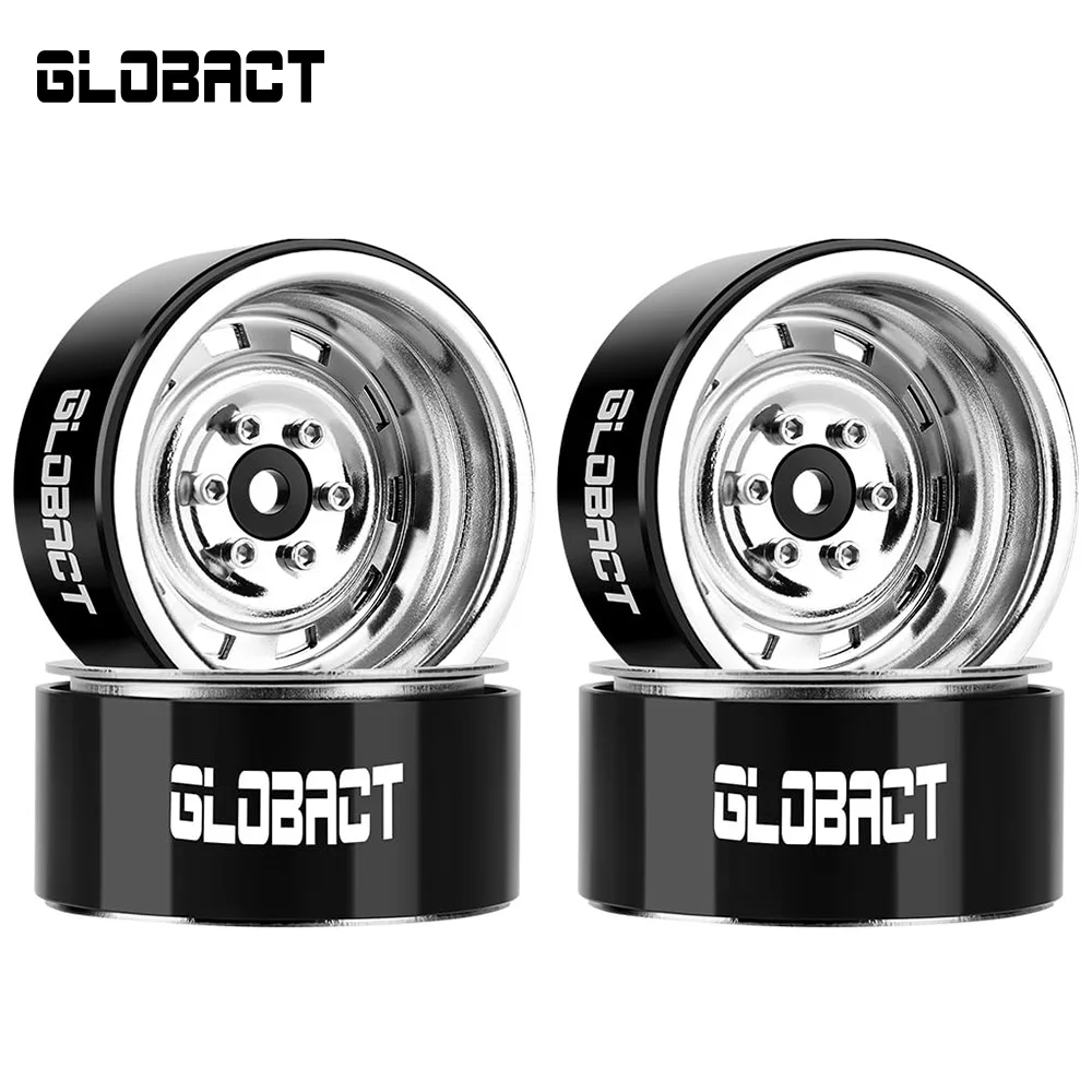 Колесные диски GLOBACT RC Crawler 1,9 дюйма, алюминиевая Ступица колеса для 1/10 TRX4 TRX6 Axial SCX10 II III Redcat Gen 8 7 RC4WD D90