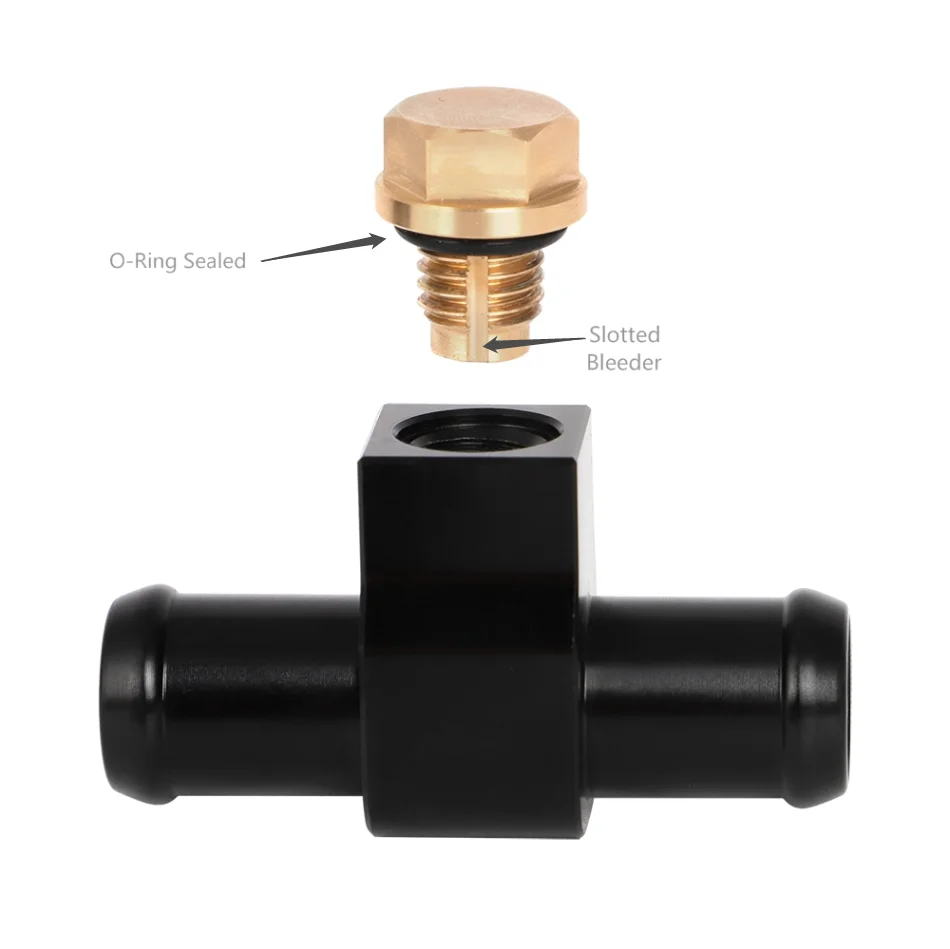 Coolant Temperature Sensor Adapter Bleeder Port Heater Hose