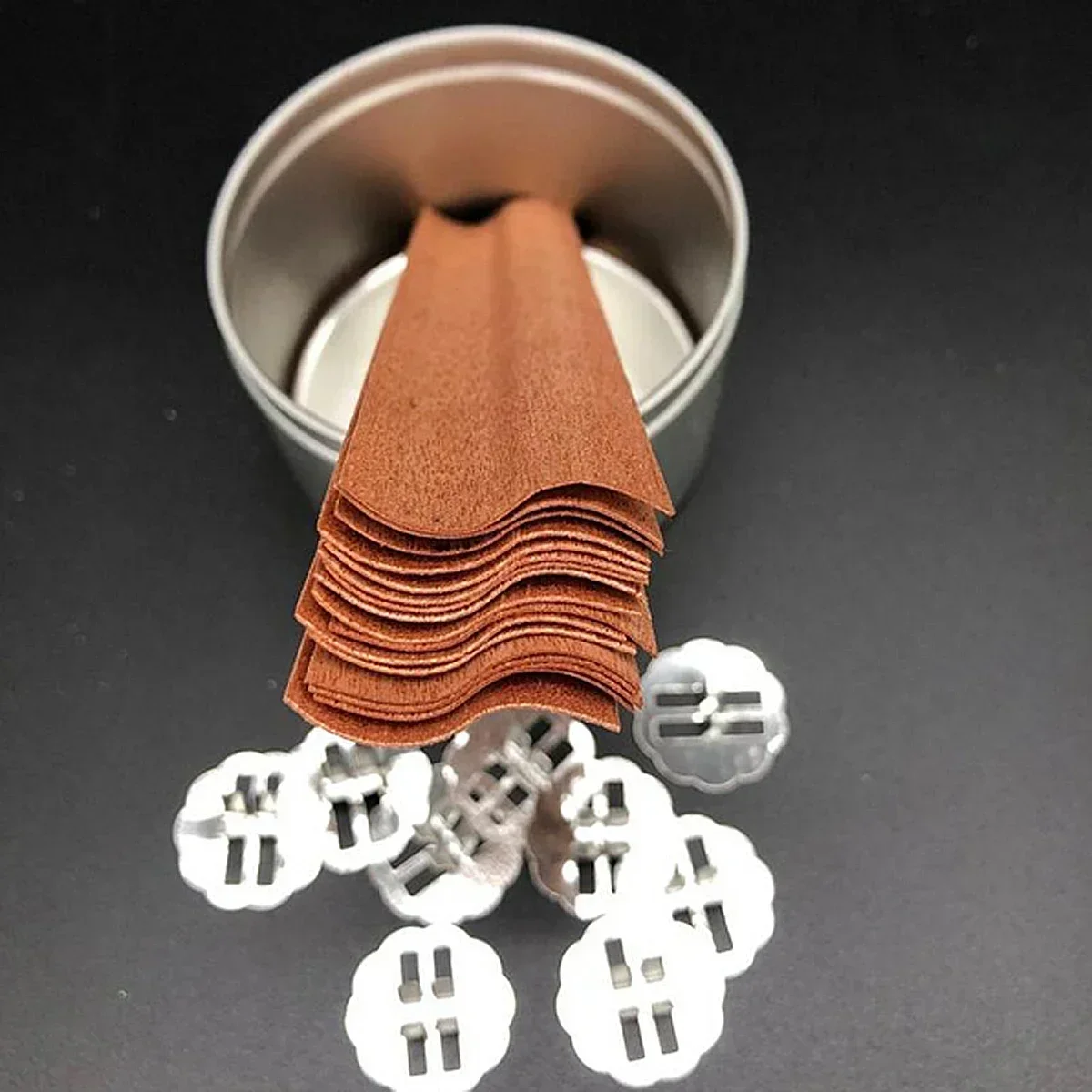 Candle Making Kit Candle Making Supplies 10pcs/set S-Shaped Wooden Candle Wicks Eco-friendly Smokeless Big Flame Wooden Wax Core & Base Clamp Candle Jar DIY Kit