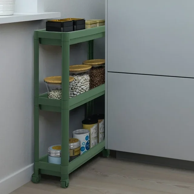 좁은 공간을 최대한 활용하고, 물건을 정리하고, 집을 아름답게 꾸미는 Vivian 바닥부터 천장까지 다층 매우 좁은 선반