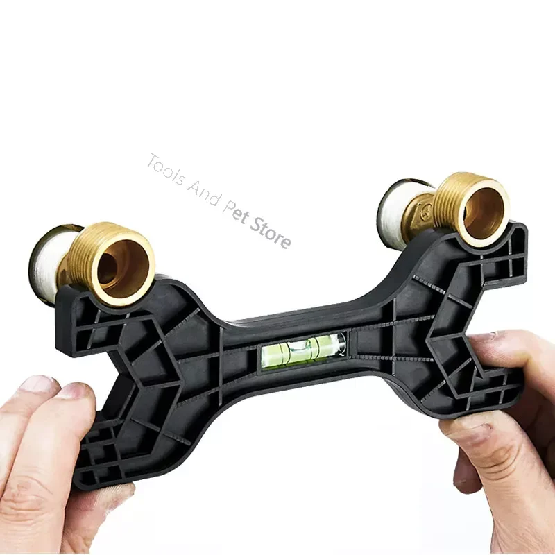 

Multifunctional Dual Headed Wrench With Level Manual Tap Spanner Repair Plumbing Tools For Household Faucet Pipe And Toilet