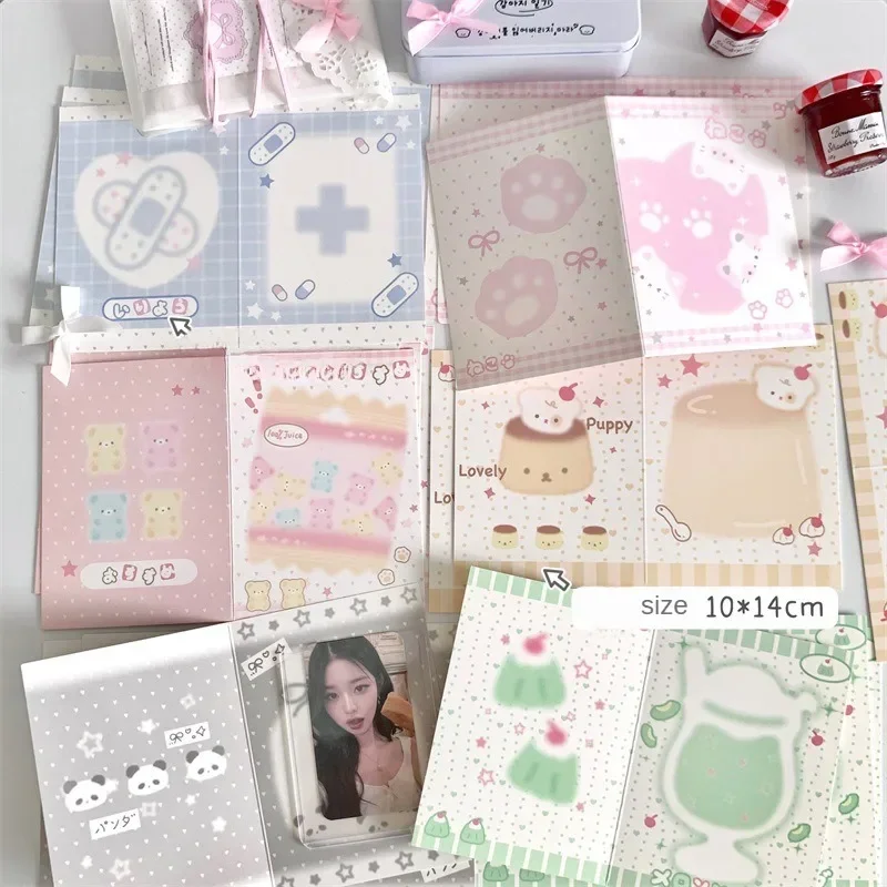 Korean Style Kpop Photo Card Back Packaging Card Set 10 Pcs/Pack Packaging Sell Album Idol Photo Gift Package Supplies