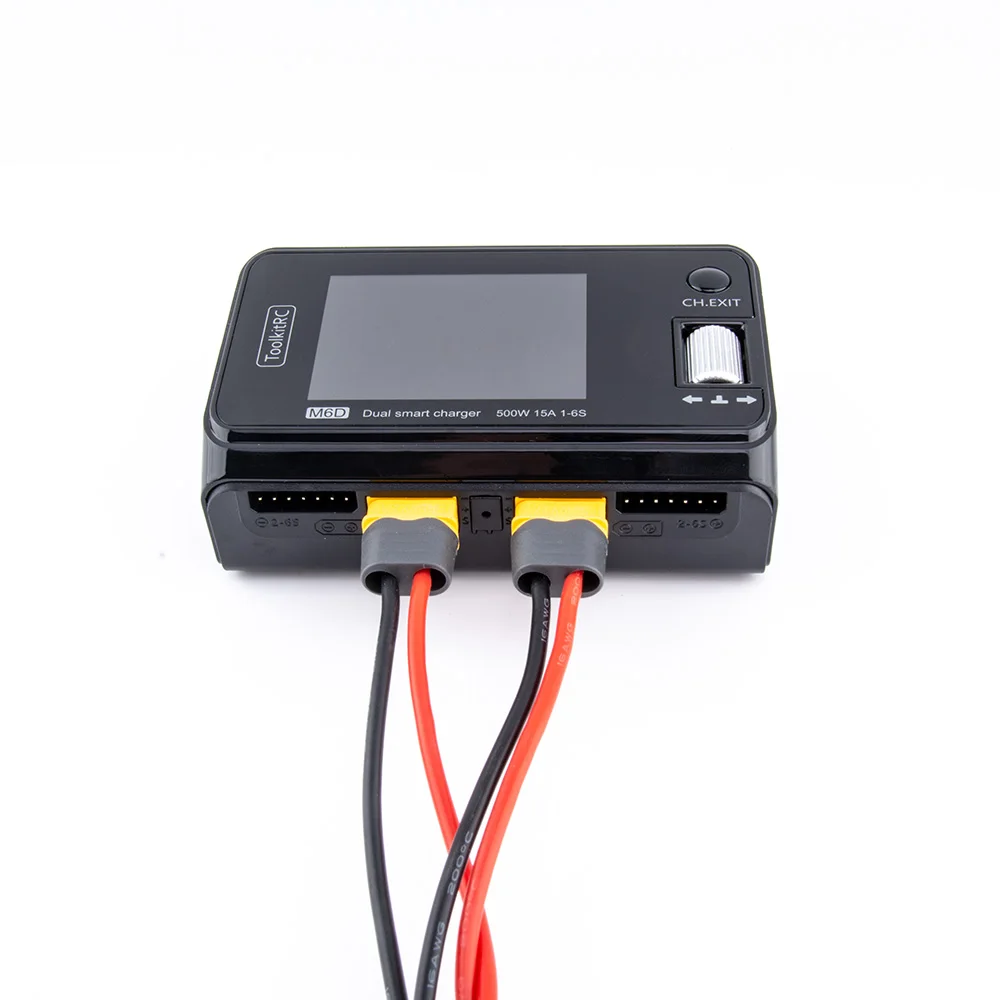 ToolkitRC M6D 500W 15A DCデュアルチャンネルMINIスマ Amazon | ToolkitRC M6D 500W 15A DCデュアルチャンネルMINI
