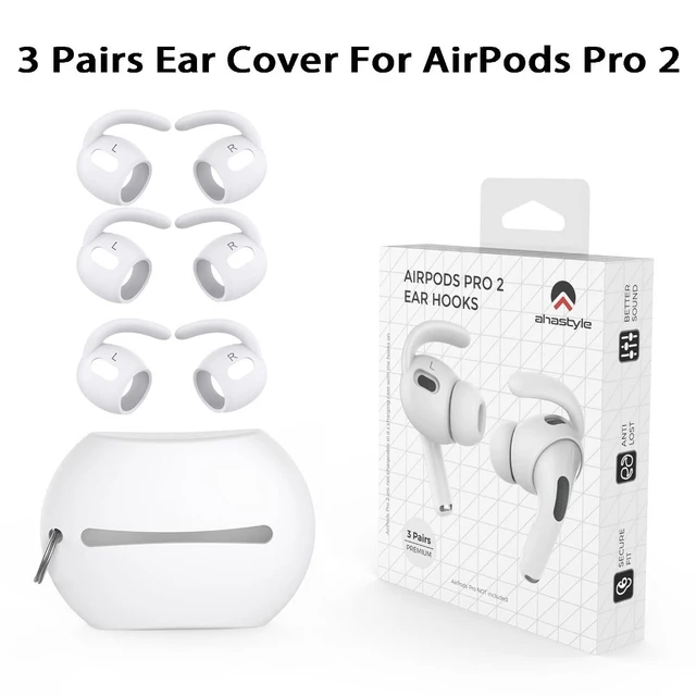 3 pares de auriculares compatibles con AirPods Pro y Pro 2, pequeños,  medianos y grandes, 3 tamaños, de goma de silicona, accesorios compatibles  con