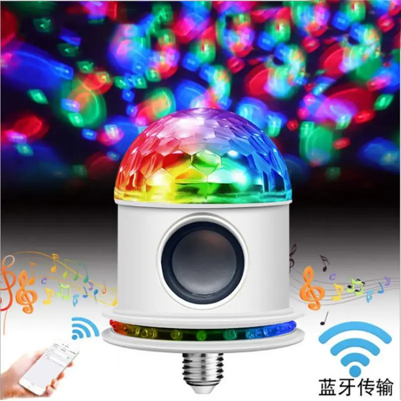 New Multicolor LED Disco Ball DMX Crystal Magic Ball Stage Lighting Effect DJ Party Sound Activated Light Family Entertainment