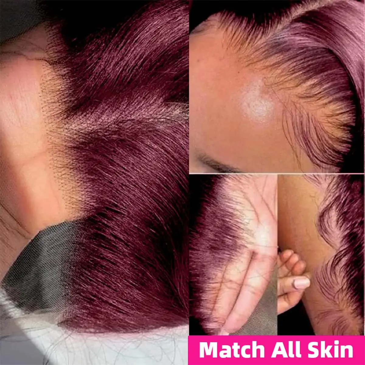 Burgundy Lace Front Wigs Human Hair 13x6 180 Density 99J Body Wave Lace Frontal Human Hair Wigs 100% Pre Plucked 30 Inch 5x5 4X4