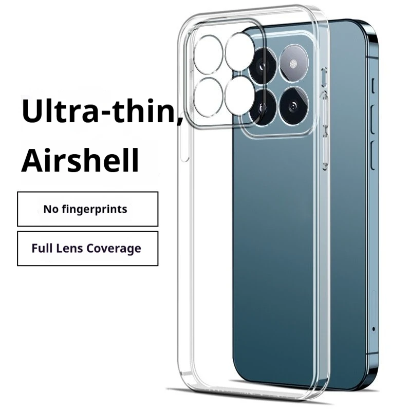 Durable Slim Transparent Shockproof Phone Case - Clear Flexible TPU Cover