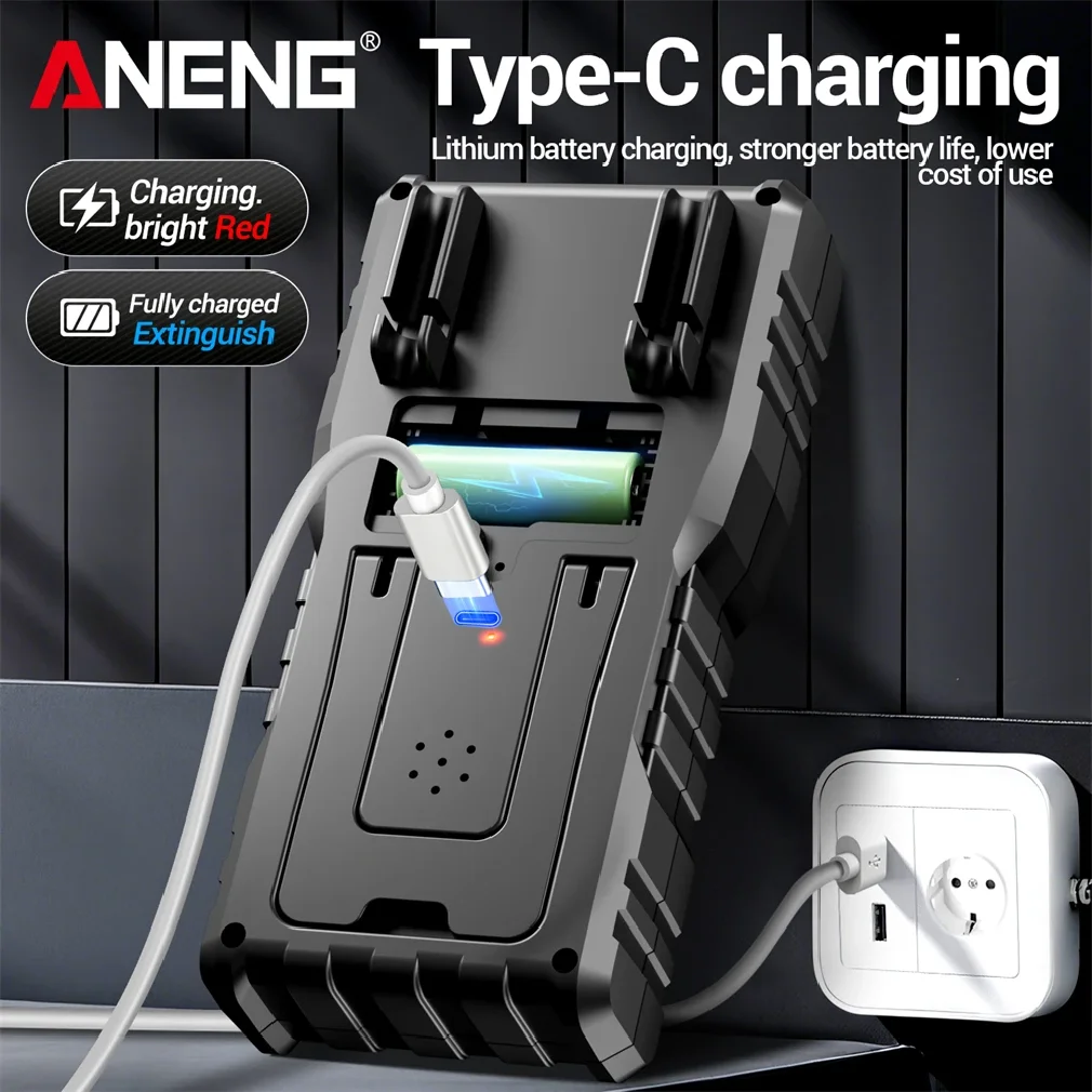 ANENG 디지털 멀티미터 충전식 SZ818 전문가용 AC/DC 전압 NCV 전류계 전압계 hFE 삼극관 커패시터 테스트 도구