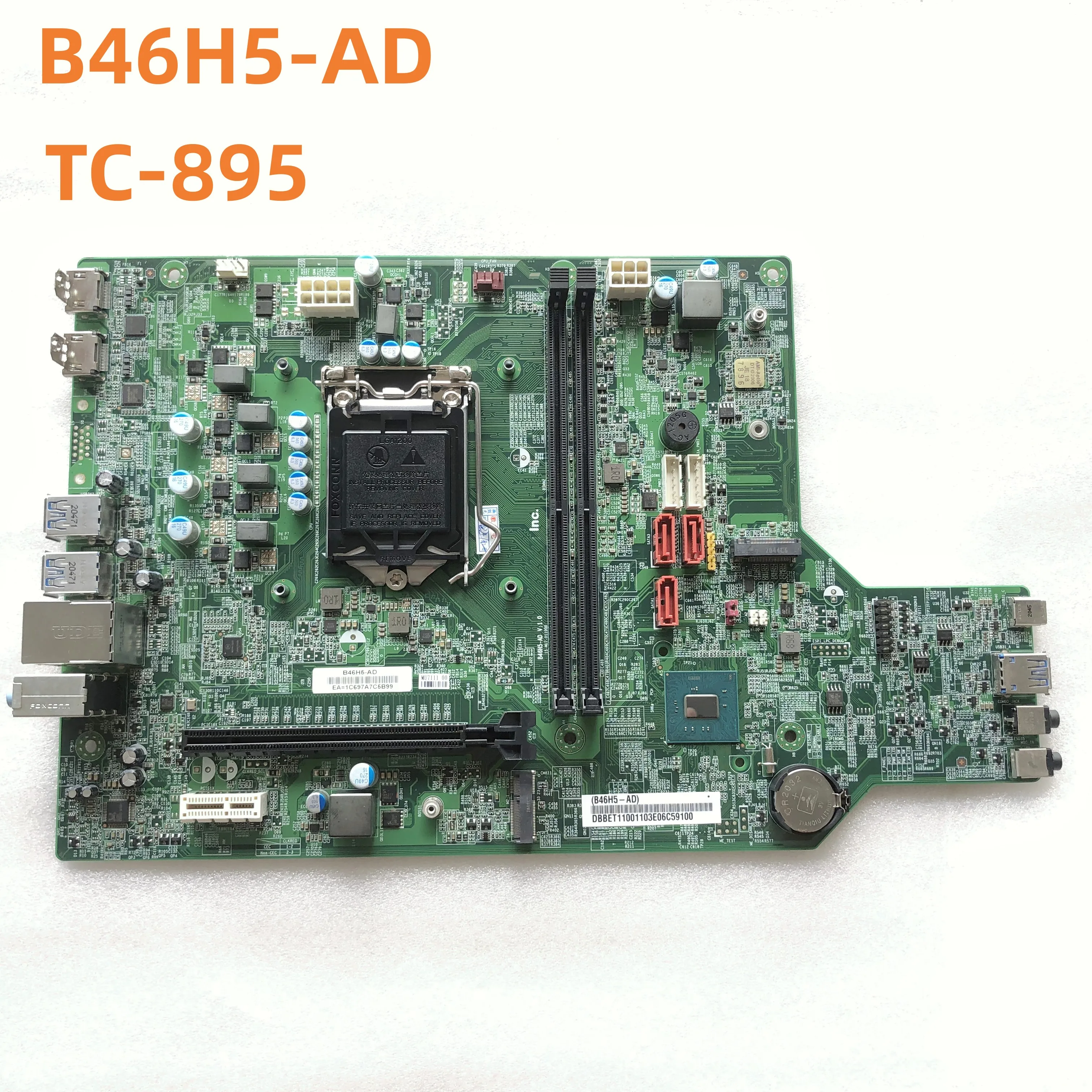 B46h5 Ad For Acer Aspire Tc 895 Motherboard Ddr4 B460 Lga 1200