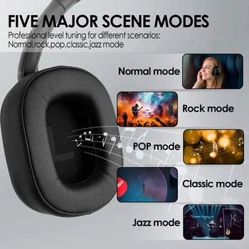 Hybrid Wireless Headphones with ANC & LED Screen 5
