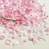 50PCS Pink series Mixed Design 3D Arcylic Nail Art Decorations Charms Exqusite Acrylic Jewelry kawaii Nail  DIY Nail Accessories 1