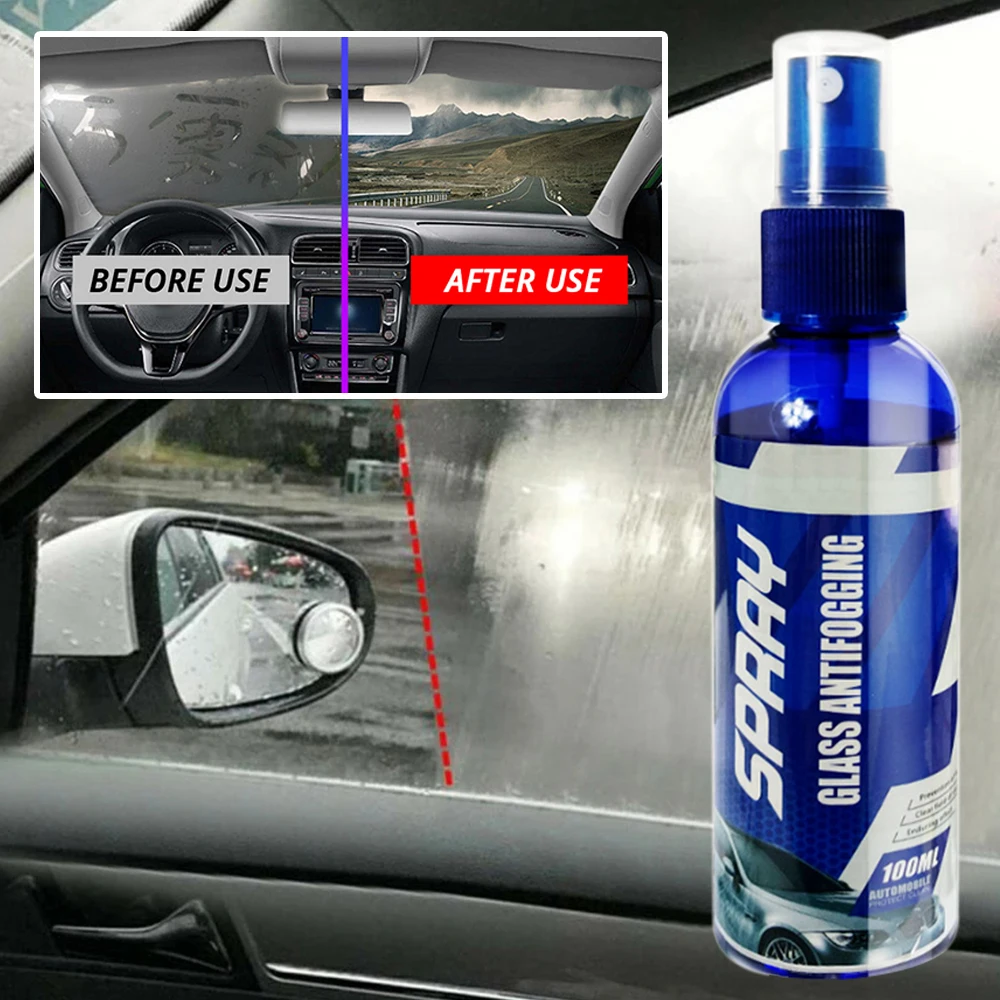 

100ml Car Window Sight clearness Coating Spray Glass Cleaner Waterproof Rainproof Anti-Fog Agent Water Repellent Auto Accessorie