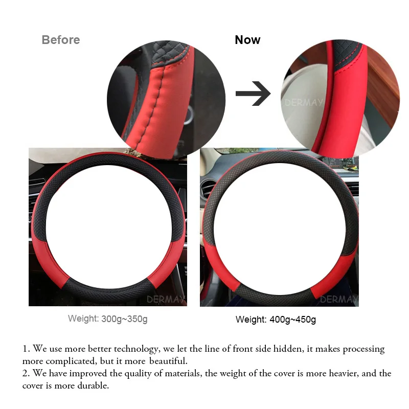 Car Steering Wheel Cover for CX-3 CX-4 CX-5 CX-7 CX-9 Mazda 3 Axela 6 Gh Gj Demio steering wheel cover
