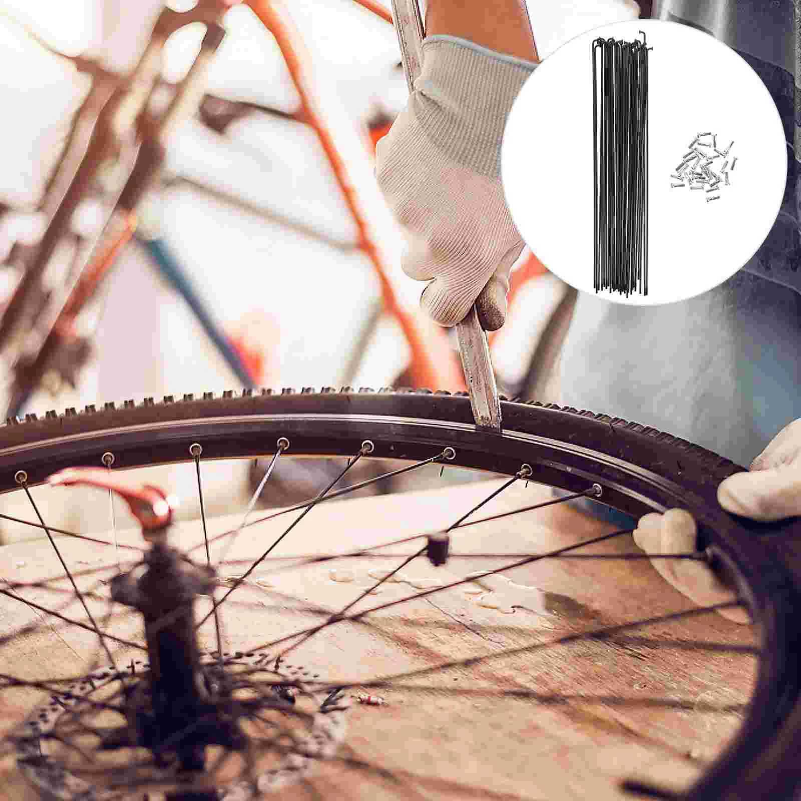 

30 Pcs Bicycle Spokes Bike Accessories Wheel Premium Steel Component Folding Parts 45 # Bicycles