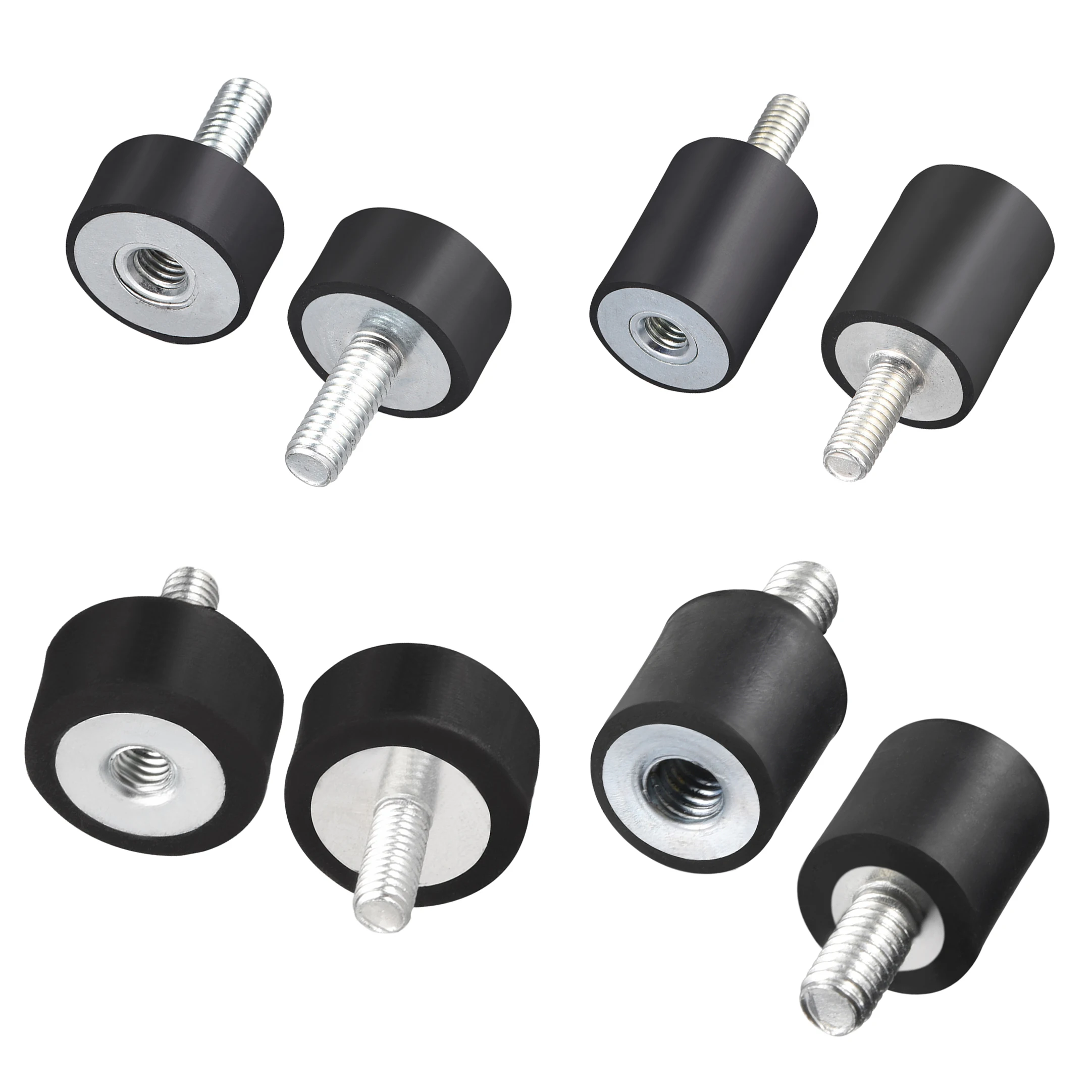 Male To Female Thread Rubber Shock Absorber Crash Pad Damper Anti Vibration Isolation Mount 2pcs M4 M5 M6 M8 rubber shock absorber For Welding Machine