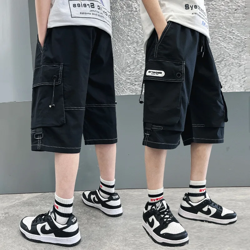 New Boys Cargo Shorts Summer Baggy Chic Fashion All-match