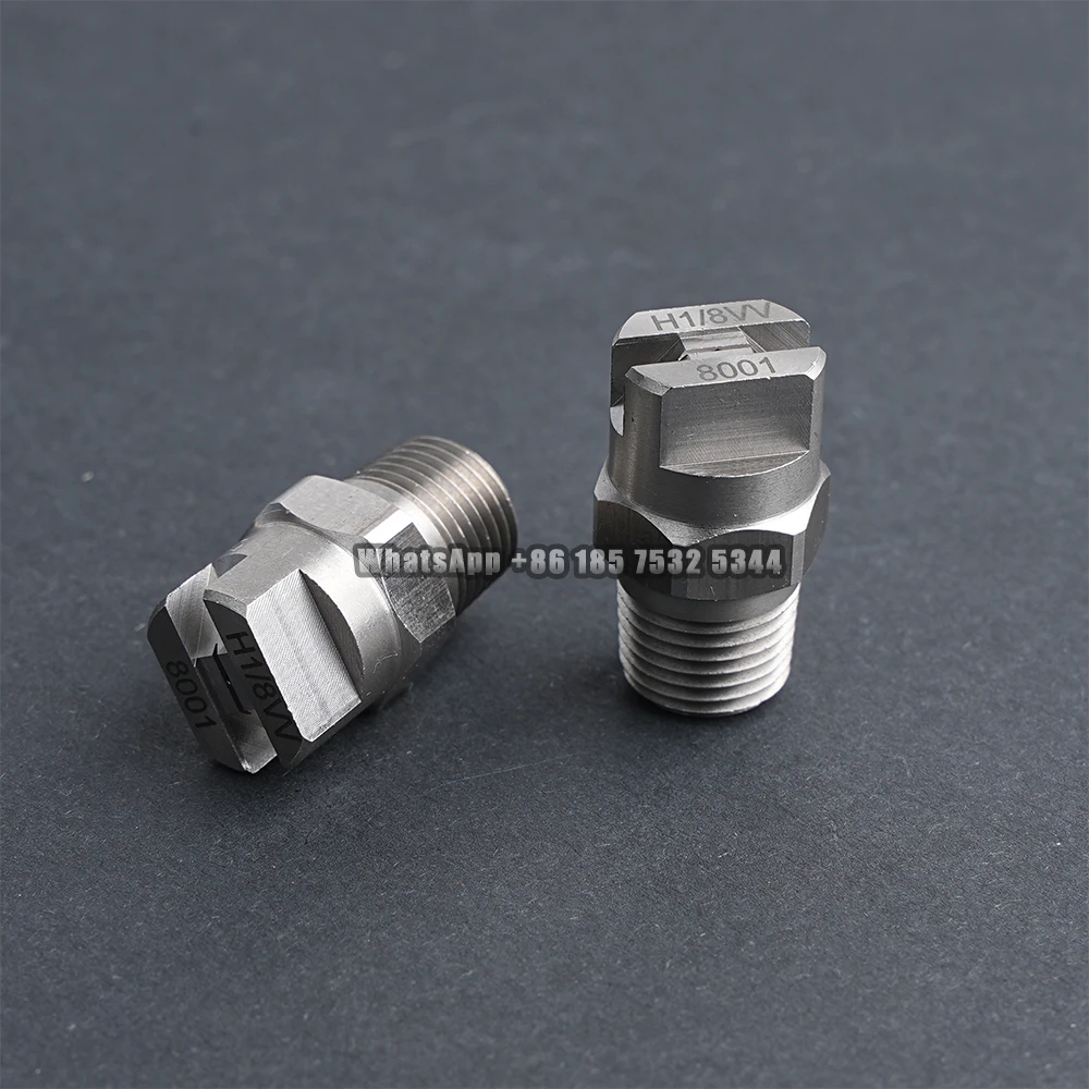SS304 High pressure 1/8“ 1/4"  Flat Fan Spray Nozzle, Industrial / Factory Cleaning, Dust Removal Nozzle Washing, 11001 9502 800 2