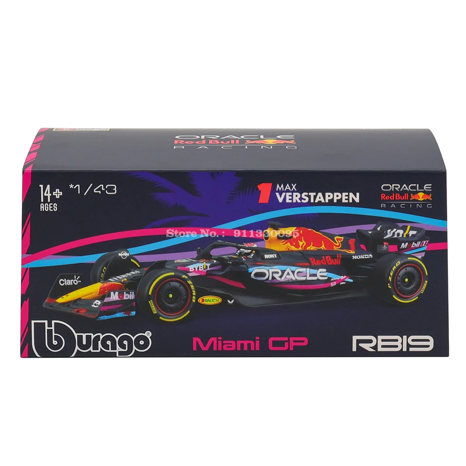 Bburago 1:43 新しい 2023 F1 レッドブル レーシング RB19 マイアミ 1