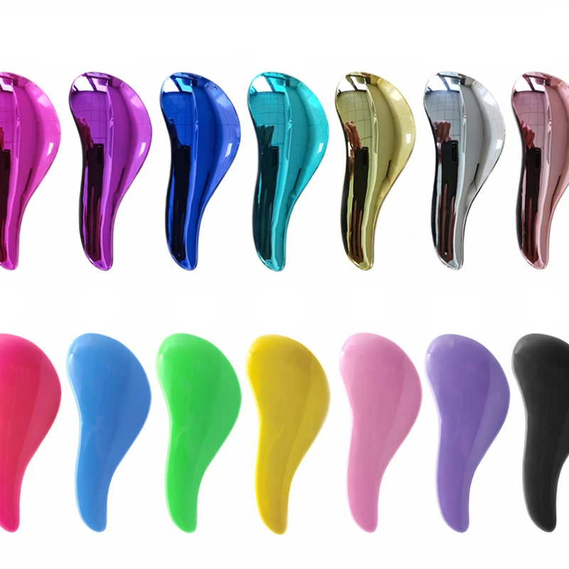 Vibrant Rose Anti-Static Detangling Hair Brush for Women - Scalp Care & Styling Tool