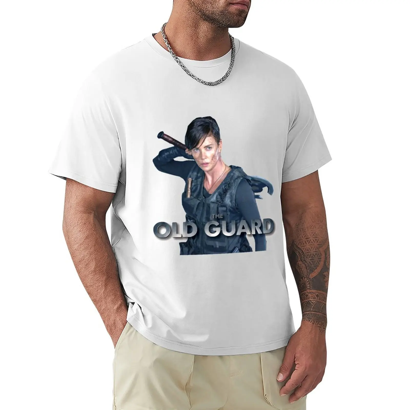

The Old Guard (Charlize) T-Shirt Aesthetic clothing animal prinfor boys plus sizes Men's clothing