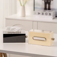 【EpeiusHome】 Acrylic Tissue Box Home Light Luxury Nordic Simple Coffee Table Extraction Box Storage Box 2