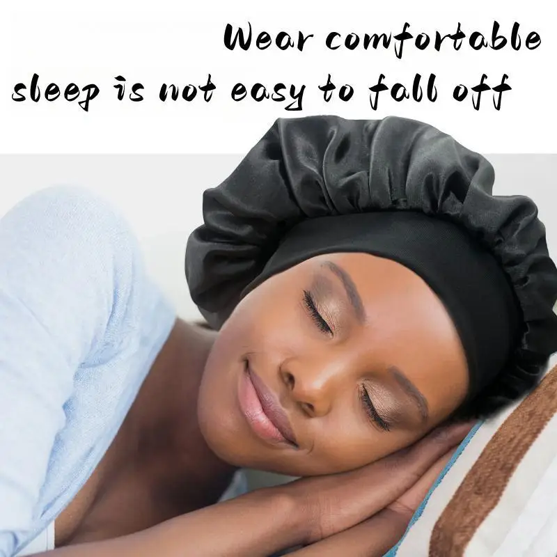 Women Wide Brim Nightcap Bonnet For Sleeping
