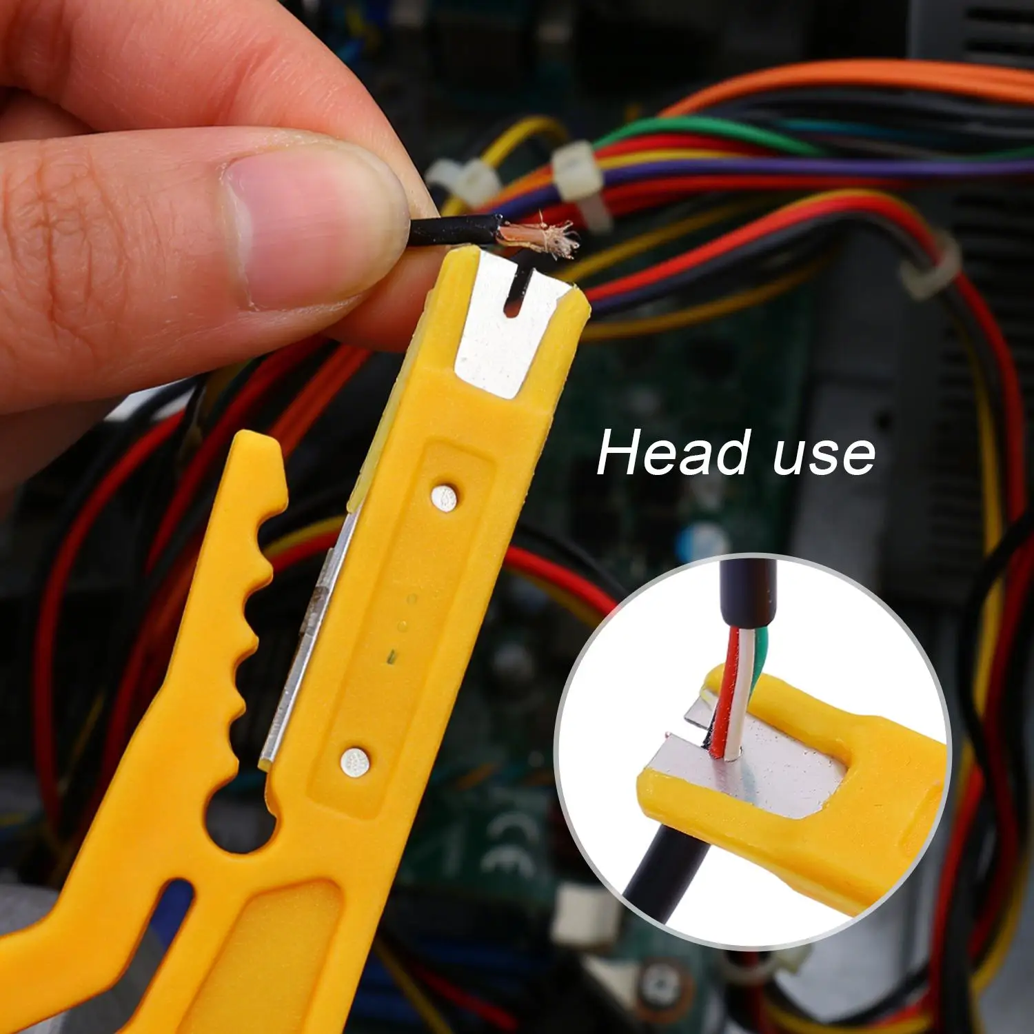 10/1 Stück Tragbarer Mini-Kabelabisolierer Multifunktionaler Kabelabisolierer Drahtschneider Crimpzange Schneidwerkzeug Drahtlocher Handwerkzeuge – Detail 2