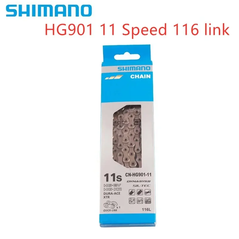 시마노 11단 자전거 체인 CN-HG601 HG701 HG901 내마모성 부드러운 변속 MTB 교체 부품, 11단 체인