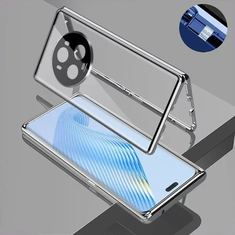 Magnetic Glass Case with 360° Full Protection - Premium Back Cover