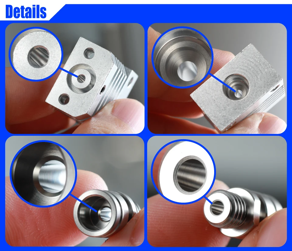 Mellow-All Metal Hotend Extrusora Kit, Titânio Flexível,