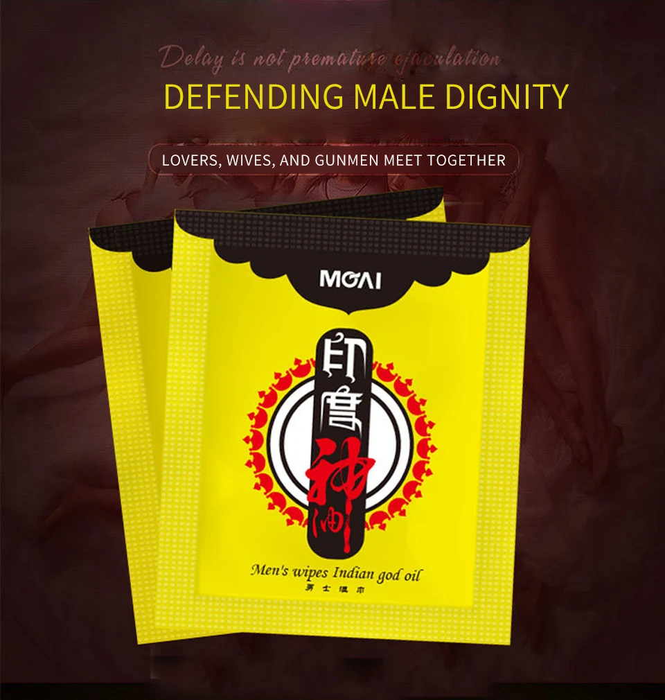 30 pcs Male Delay Wipes Natural Wet Tissue India Oil Man Sexual Prolong Retardant Enhancer Pleasure for Men Lasting Sex Wipes