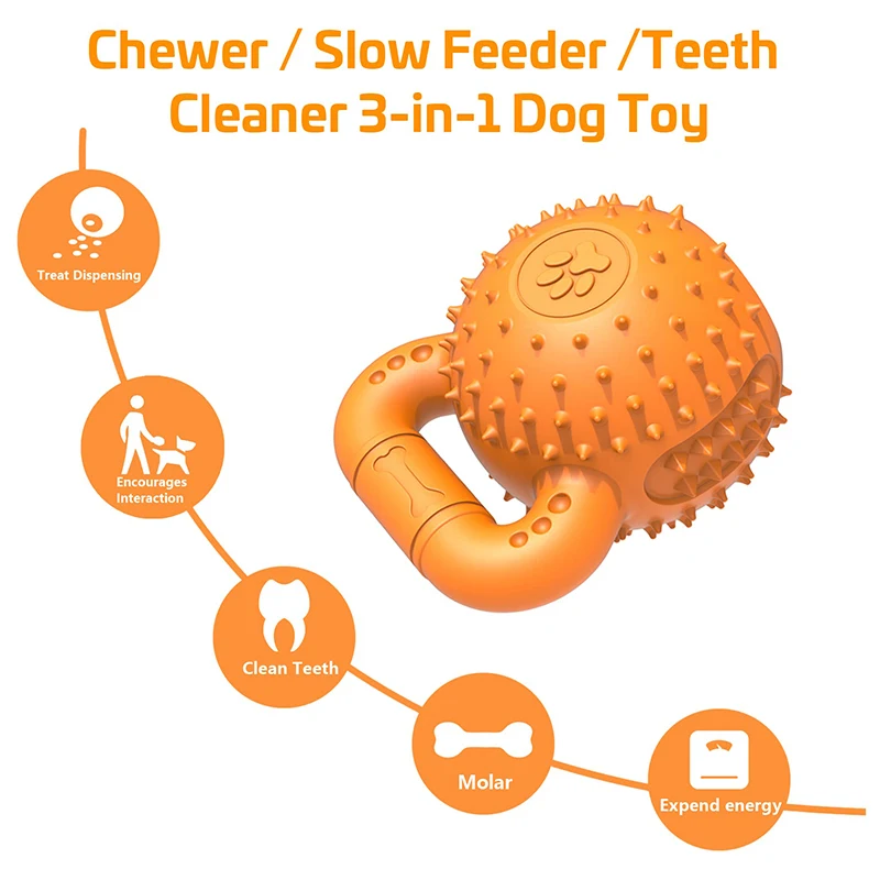 Benepaw Durable Dog Chew Toys Interactive Treat Dispenser For Boredom  Stimulating Pet Enrichment Toy For Medium Large Dogs - AliExpress