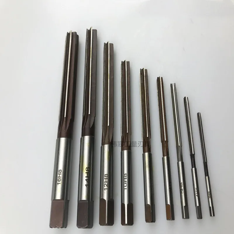 H7 manual straight slot reamer 2-30mm, 9Sicr manual square shank reamer, manual reaming and precision cutting milling cutter 5