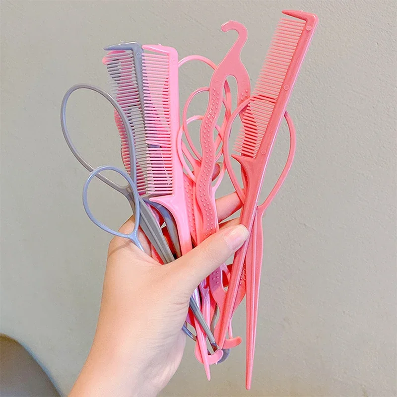4Pcs Hair Braiding Tool Set French Braid Updo Twister Hair Rings Pick pull Hair Comb Needle Donut Bun Female Styling Accessories