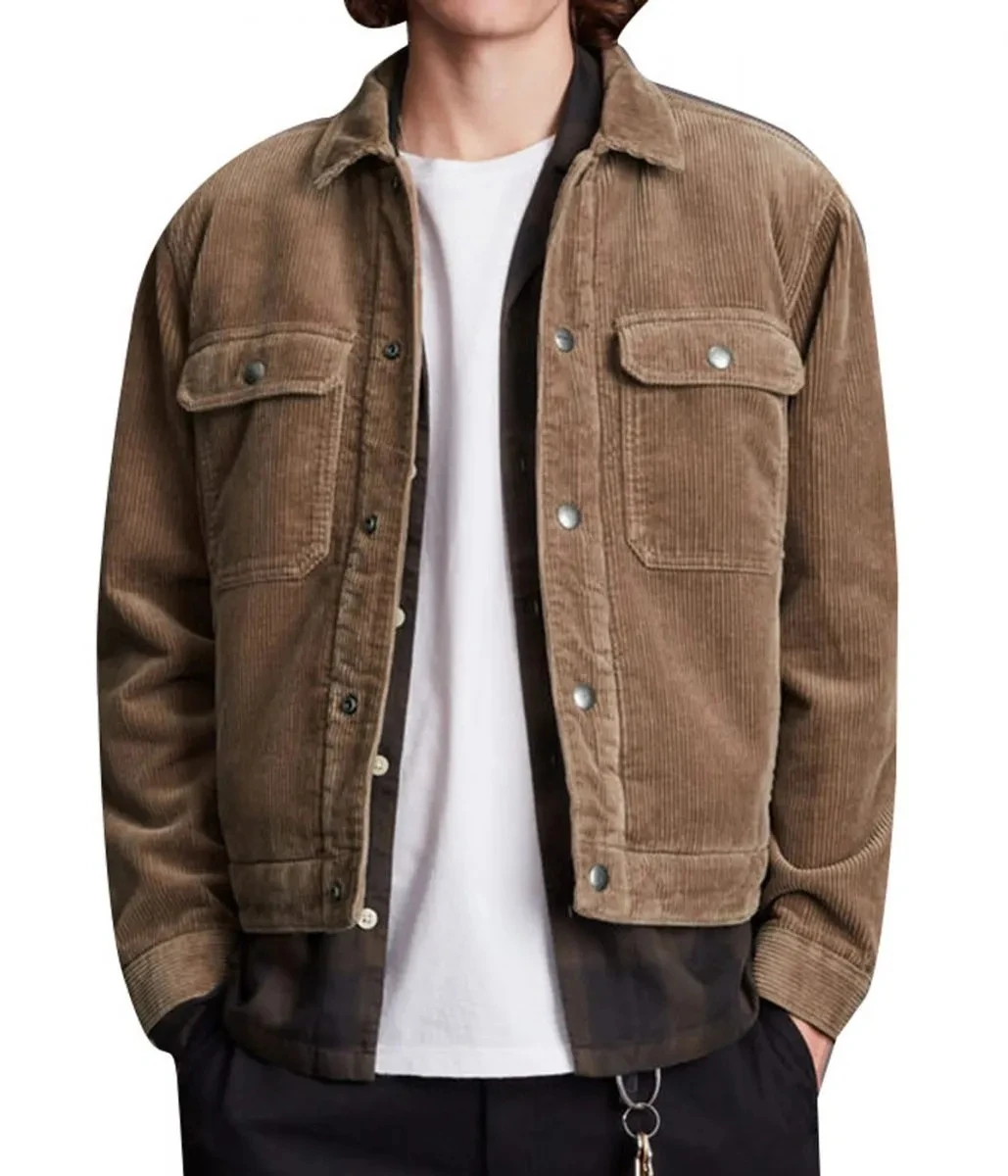 MeiMei Homemade New Amsterdam Ryan Eggold Brown Corduroy Jacket