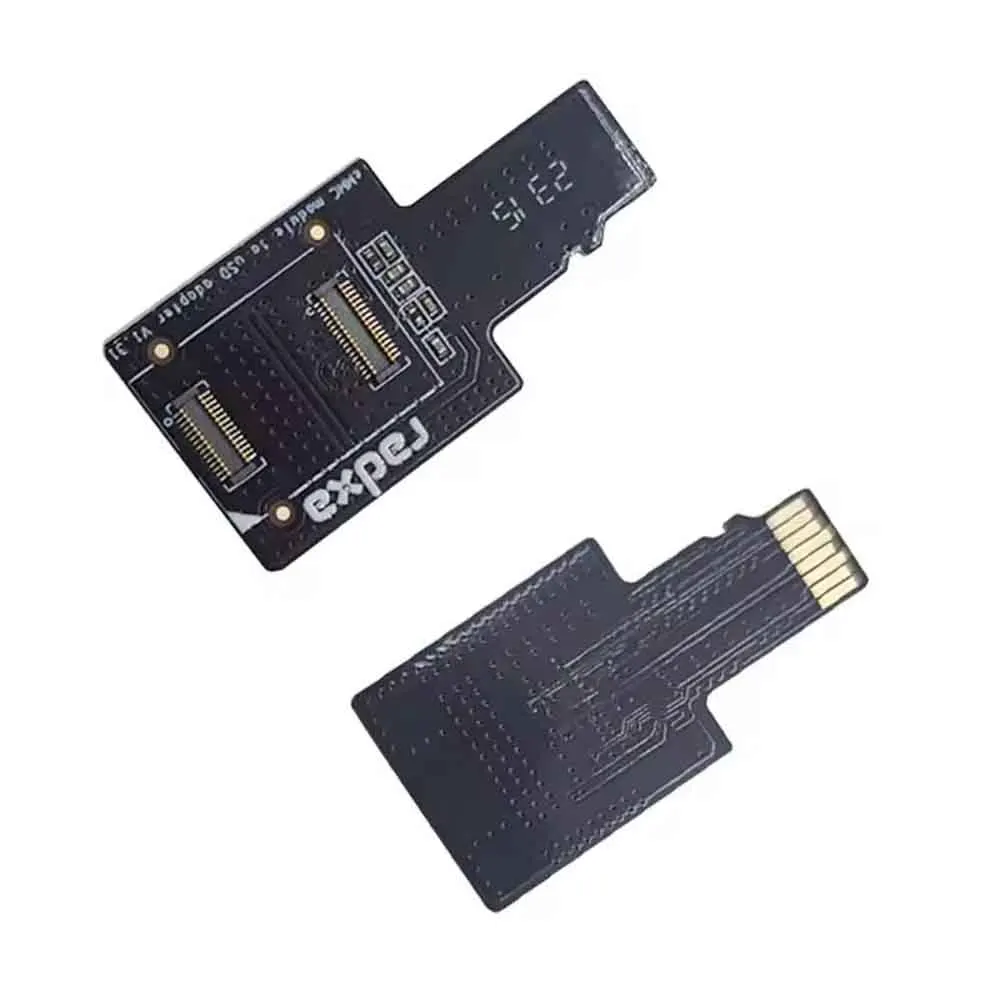 EMMC to USB Adapter Board MicroSD Modules for ROCK PI 4A/4B development board raspberry pi expansion board emmc module