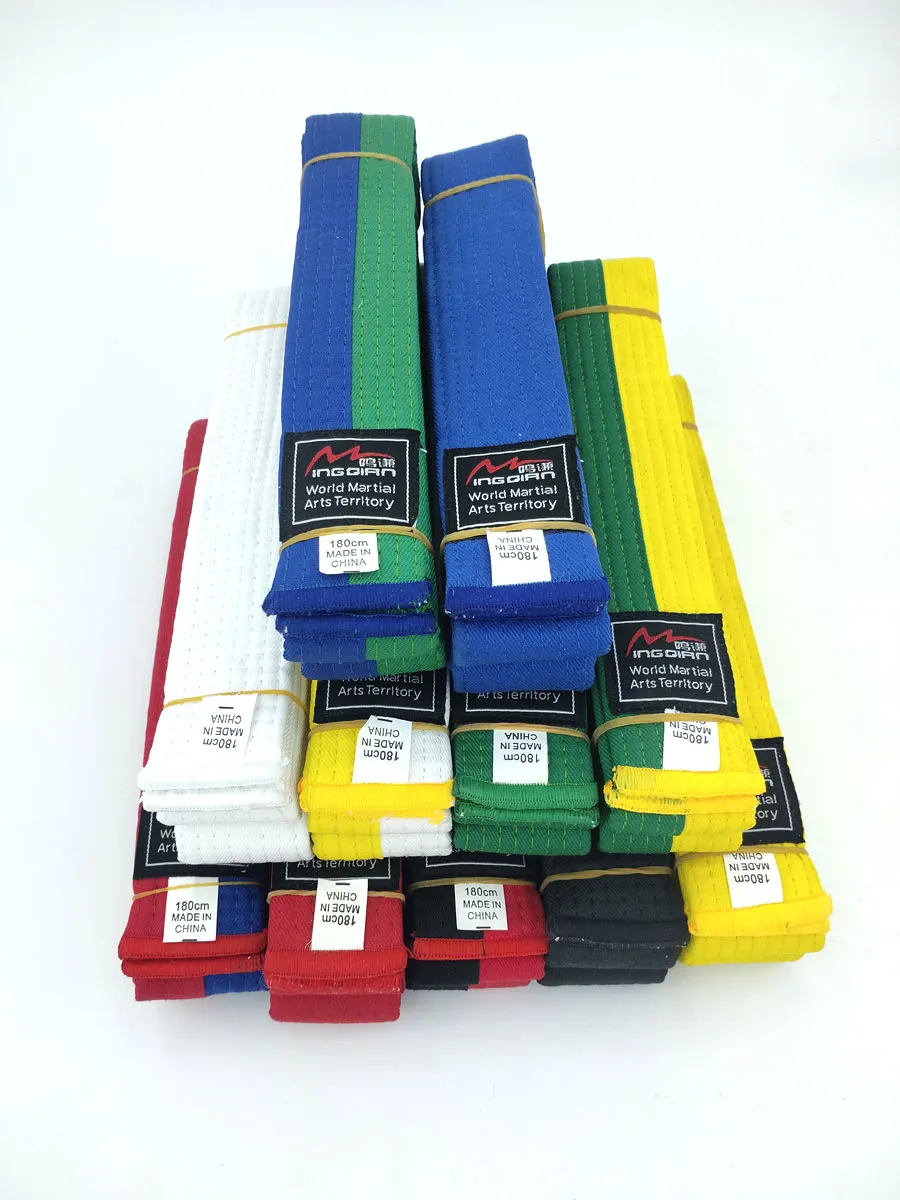Martial Arts Belts Belts Taekwondo Karate Judo Aikido Kendo 4cm Width Student Test Kids Polyester Cotton White Yellow Green Blue Red Black