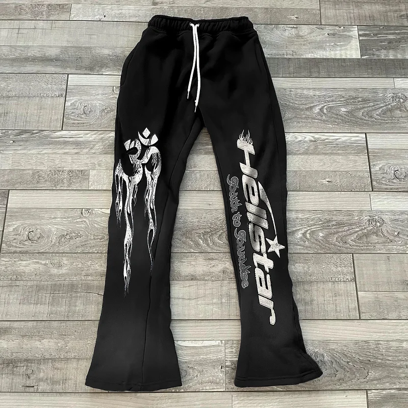 Y2K Flared Pants For Women 3D Printing Casual Fashion Spring Autumn High Waist Long Trousers Vintage Streetwear