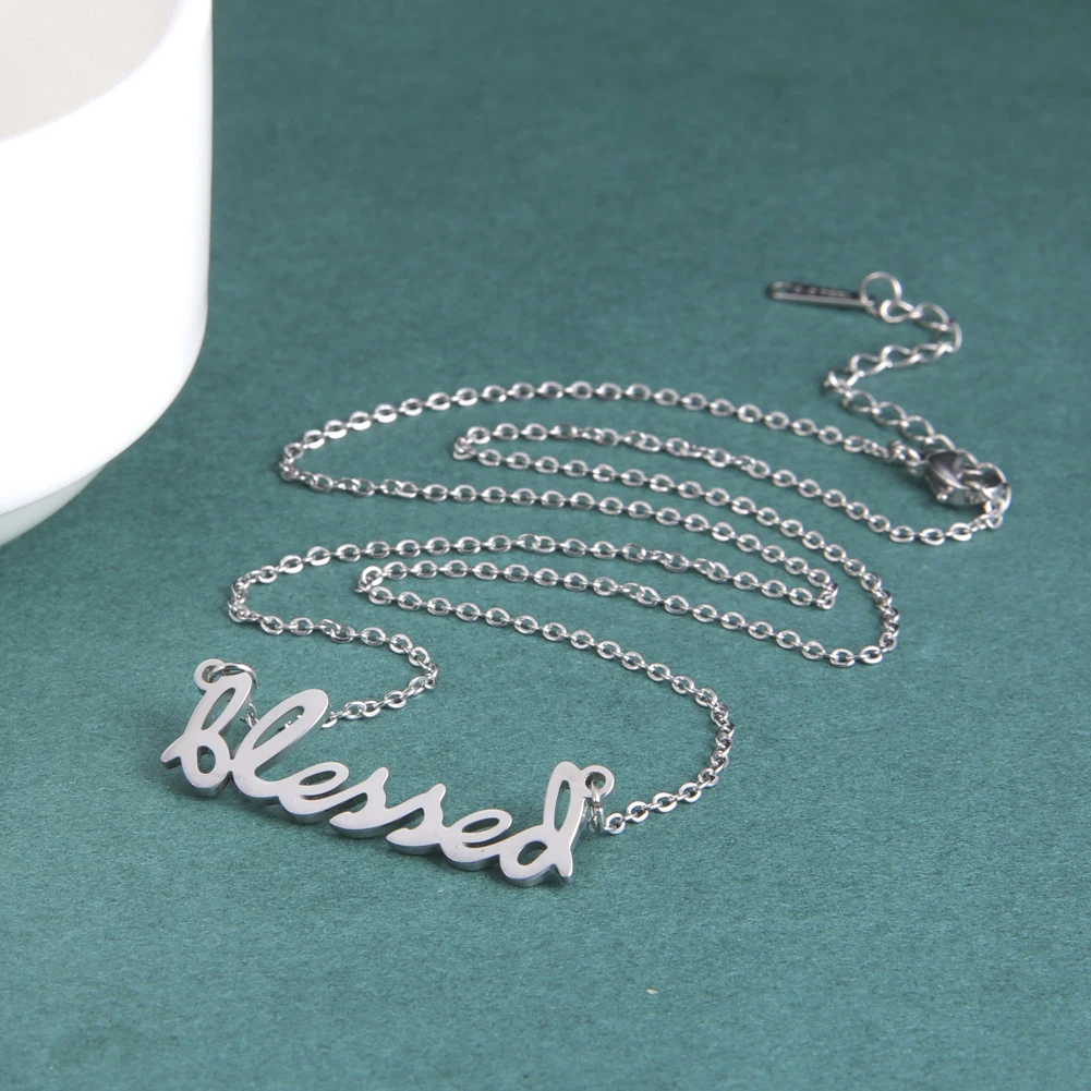Cooltime Personalisierte Namenskette für Damen Edelstahl Individuell Gestaltete Goldfarbene Kette Buchstaben-Halskette Schmuck Geburtstagsgeschenk – Detail 10