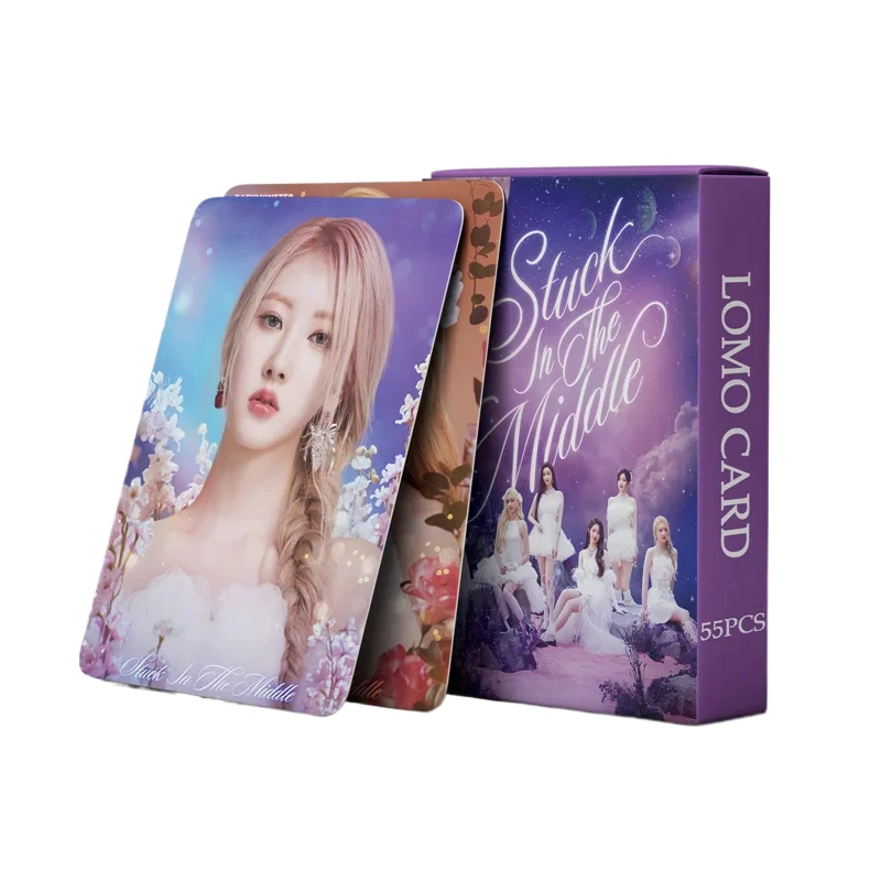 

Kpop 55pcs/set Baby Album Stuck In The Middle Lomo Card Rami Ahyeon Haram Rora Pharita Chiquita Ruka Postcard Photo Card