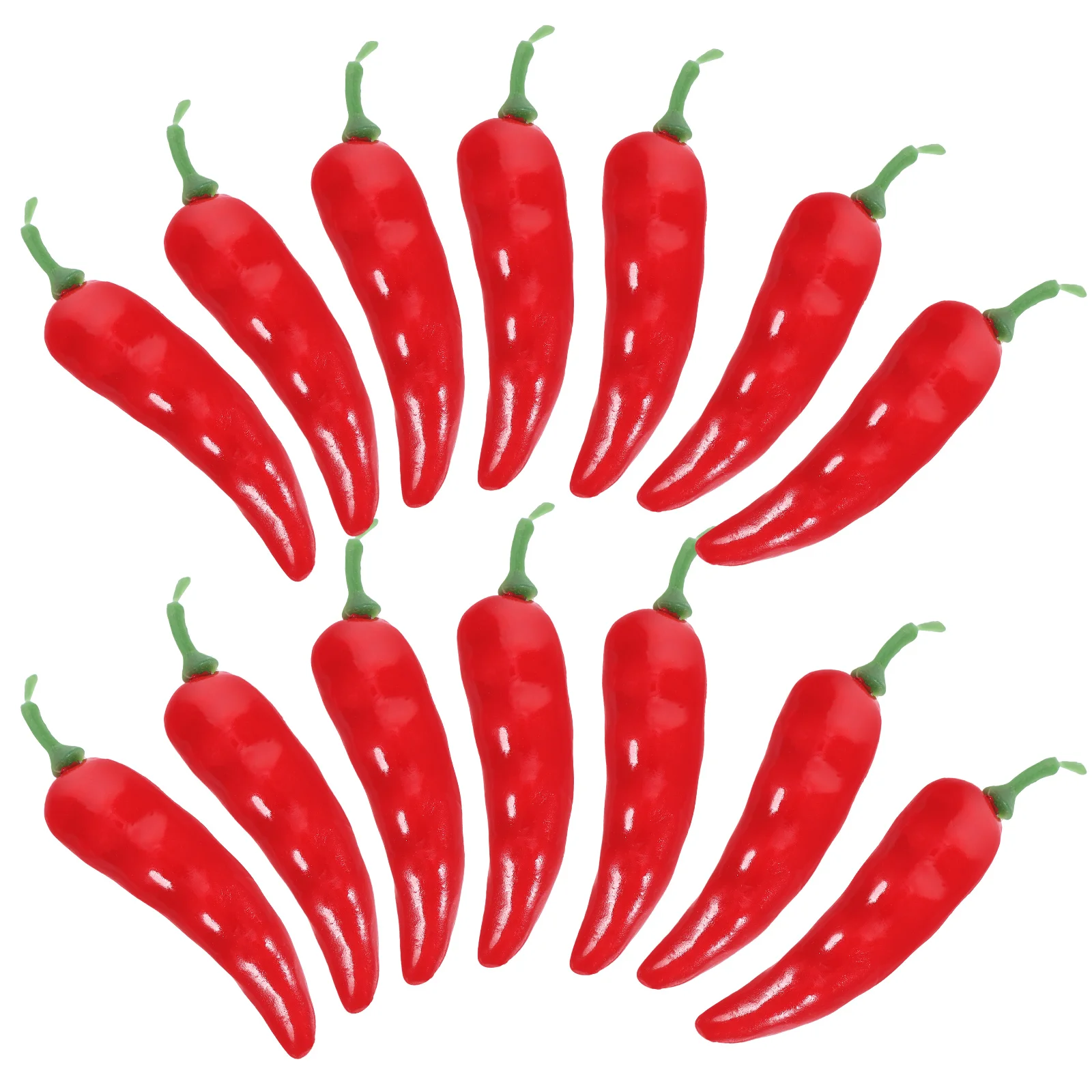 Food Model 20pcs Mini Artificial Chili Pepper Decors Fake Simulation Photography Props