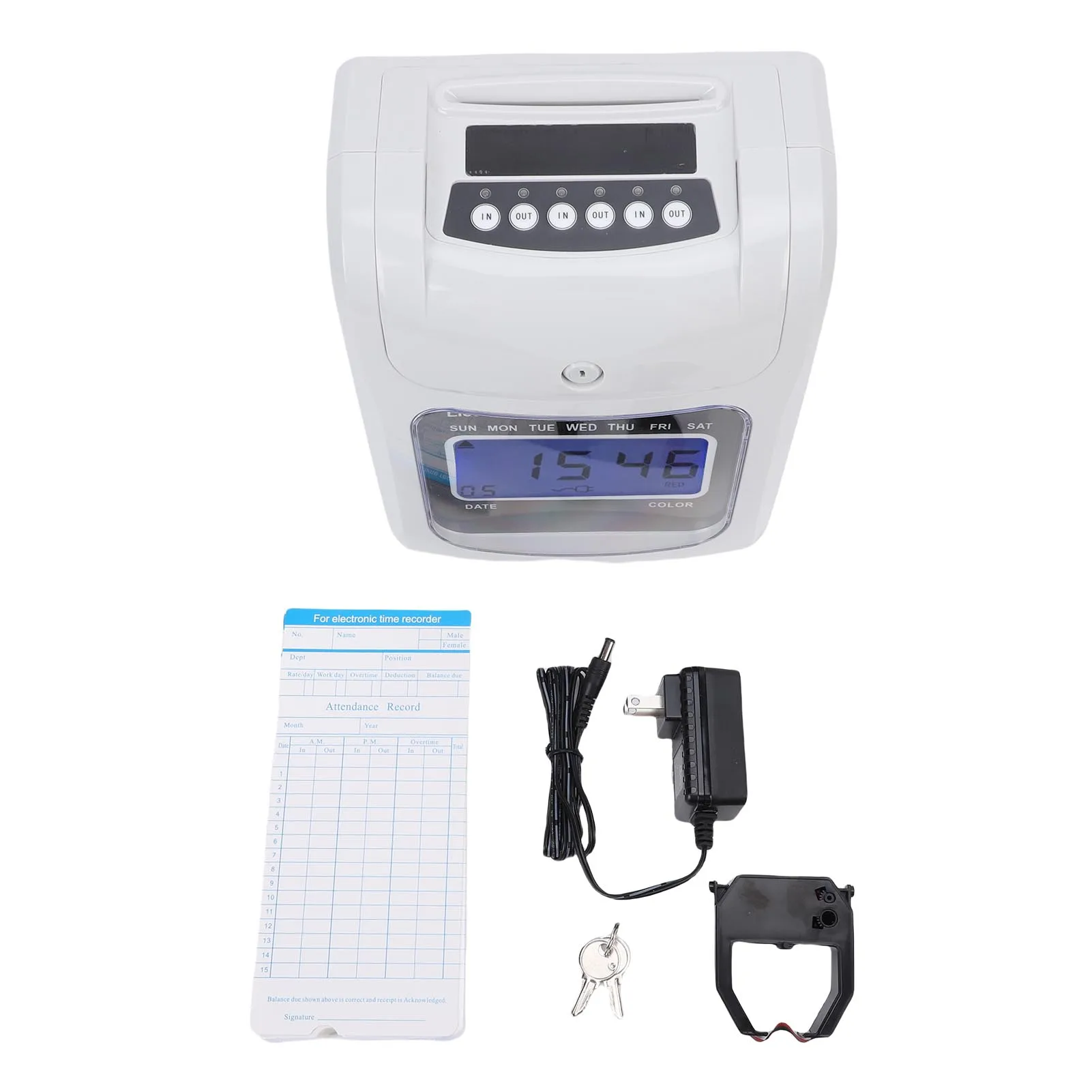 Employee Time Clock for Small Business Employee Punch Clock System with 101 Piece Time Cards 2 Security Keys and 1 Ribbon