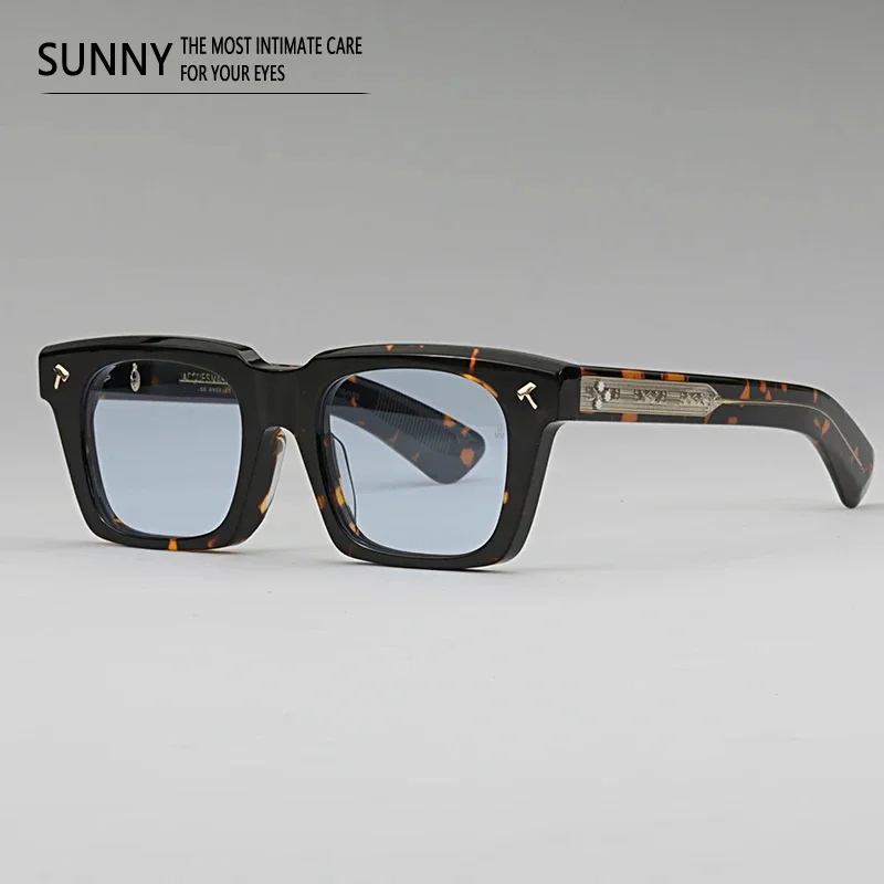 

Винтажные ацетатные солнцезащитные очки JMM QUENTIN для мужчин квадратные очки с черепаховым покрытием UV400 для улицы женские роскошные Брендовые очки ручной работы