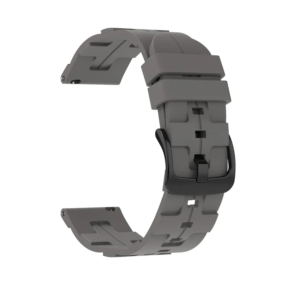 Silicone Sports Bracelet Watchband, 20mm/22mm Adjustable Strap